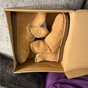 Tan Suede Ankle Boots